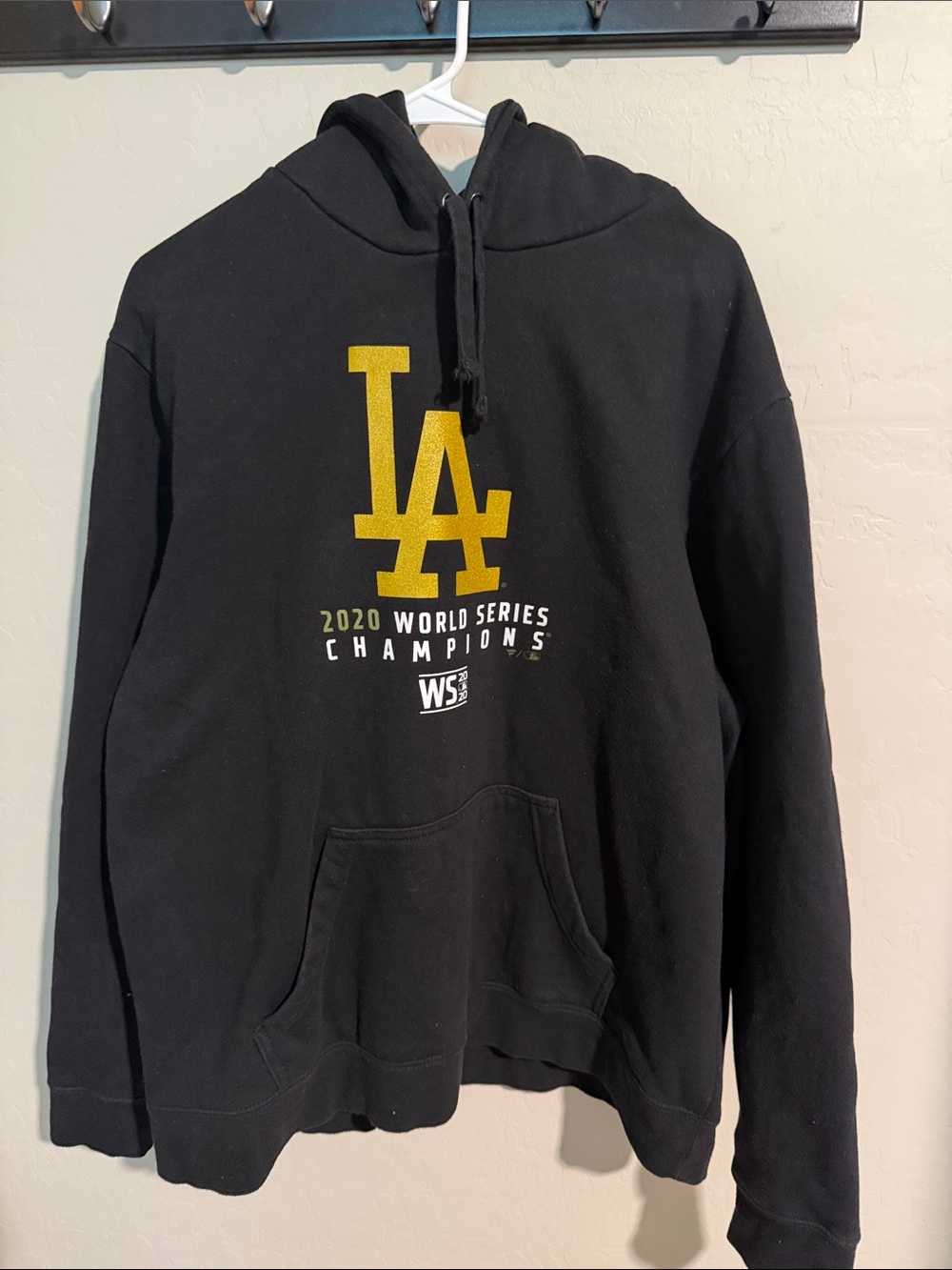 Fanatics Black Hoodie with Gold LA Logo